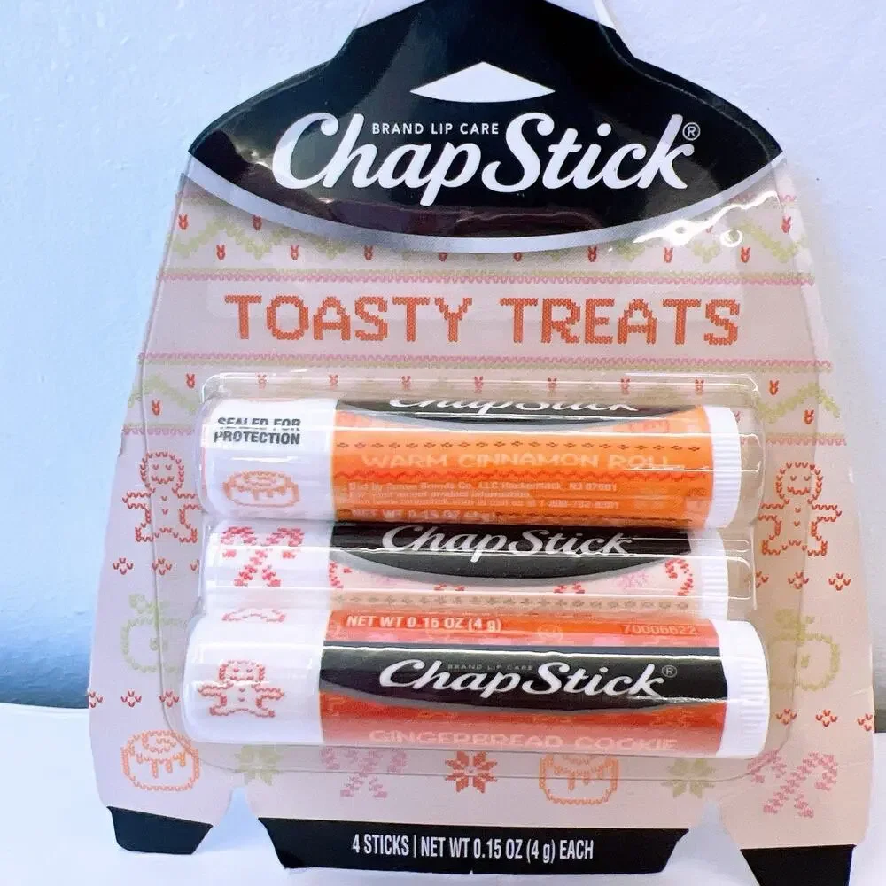 ChapStick Winter Holiday Collection Lip Balm Sips Snuggles & Toasty Treats 8 Pcs